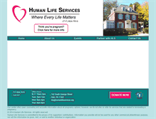 Tablet Screenshot of humanlifeservices.org